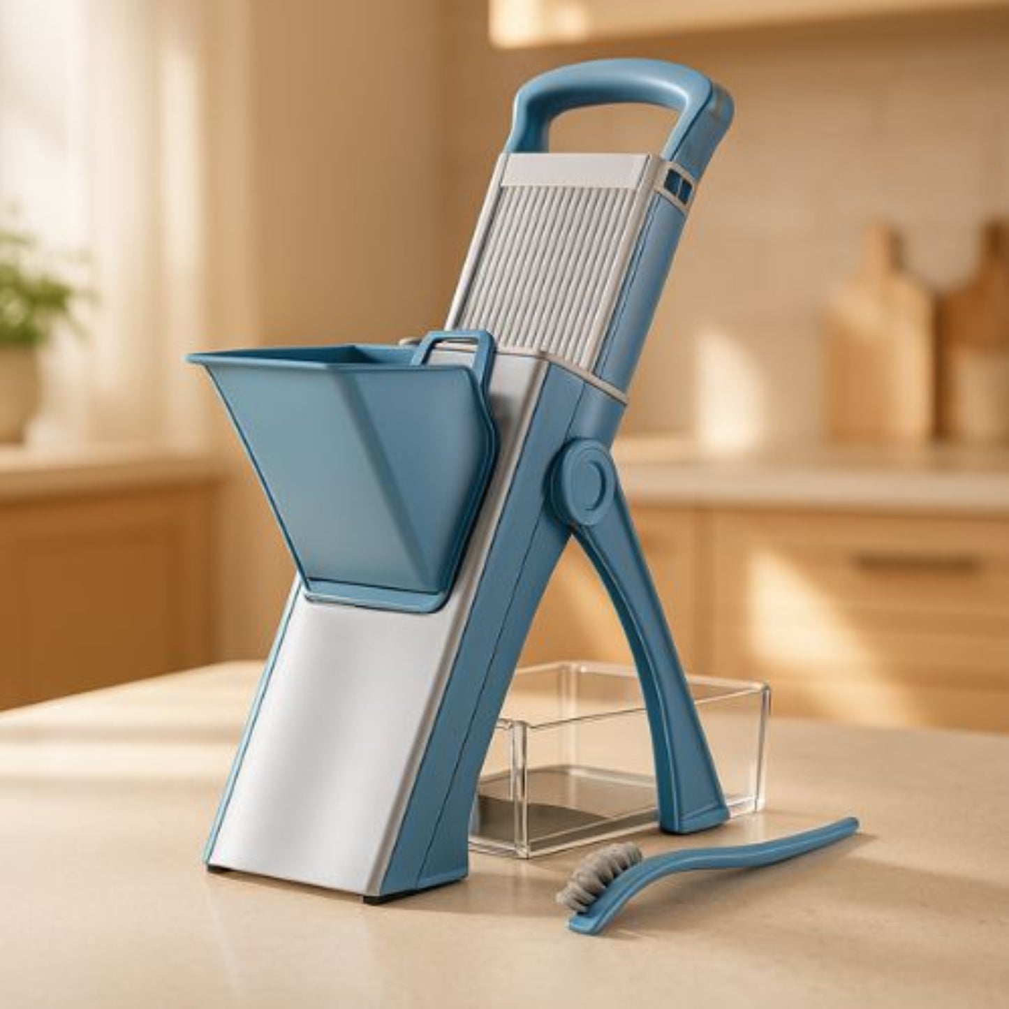 Coupe légumes bleu multifonction