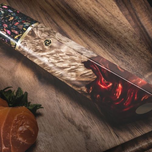 Couteau japonais damas Bunka cadeau cuisine haut de gamme