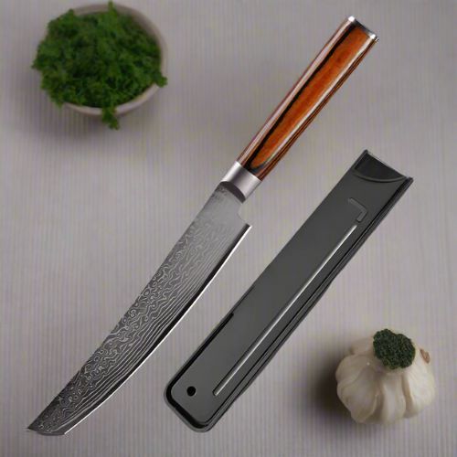couteau japonais damas style sabre