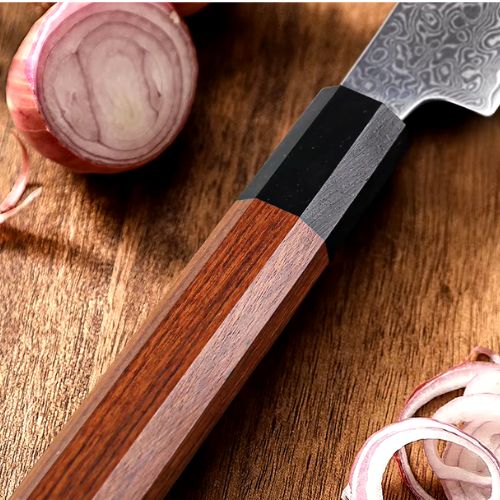 Couteau japonais TURWHO poignée ébène élégante