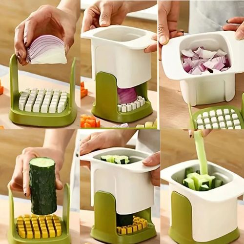 Hachoir râpe légumes en action - coupe rapide