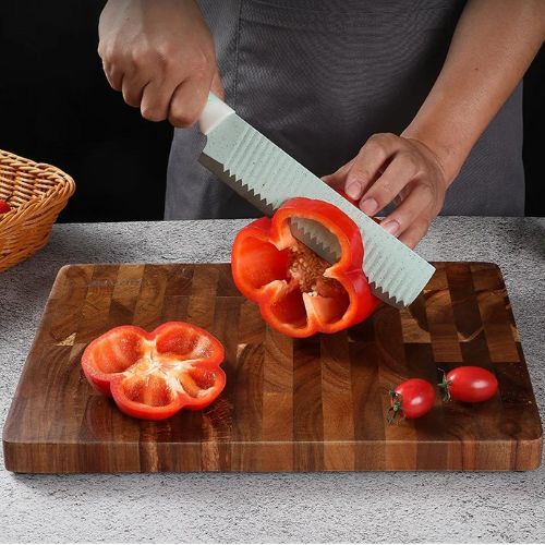 Planche à découper en bois poivron rouge