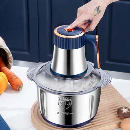 Hachoir a viande électrique avec bouton de contrôle
