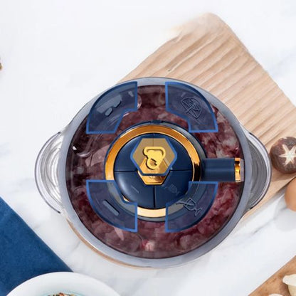 Hachoir a viande électrique système de rotation
