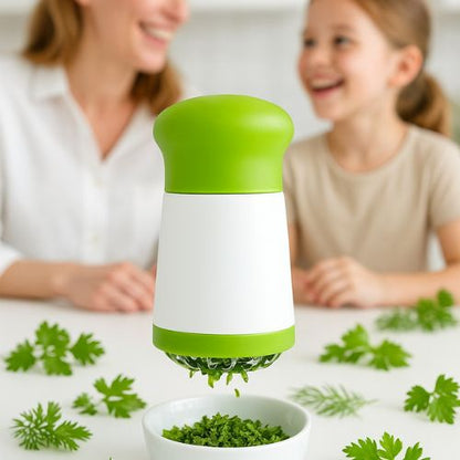 Hachoir manuel pour herbes fraîches - coupe rapide et uniforme
