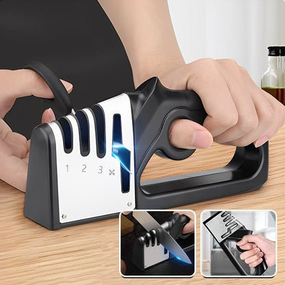 Aiguiseur couteau multifonctionnel avec fentes d'affûtage