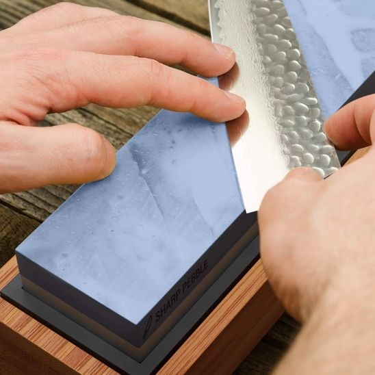  Aiguiseur couteau pierre à aiguiser avec base antidérapante
