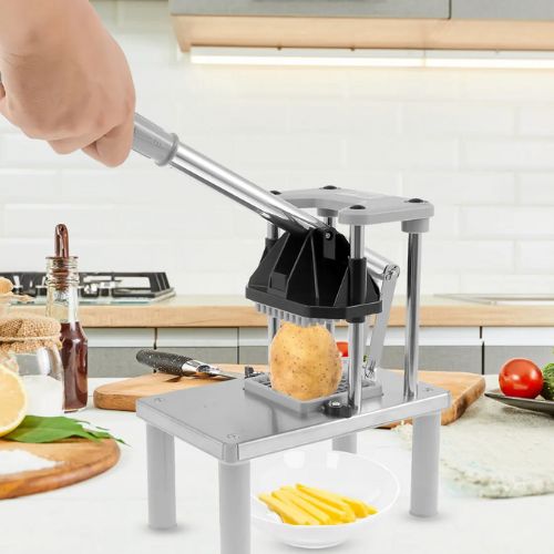 coupe frites presse-tout avec manche robuste
