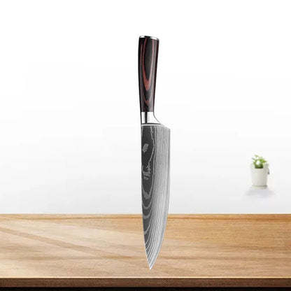  Couteau cuisine professionnel avec lame en acier inoxydable