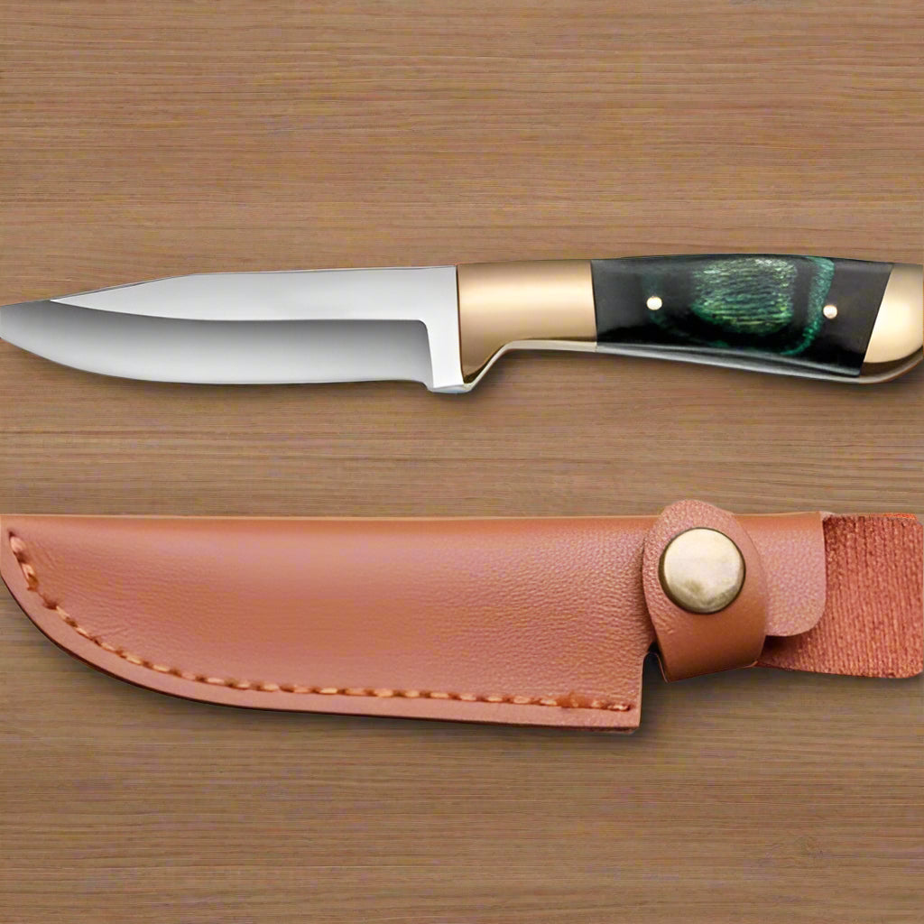 Couteau de cuisine manche vert
