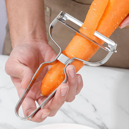 Eplucheur pomme acier inoxydable couches fines
