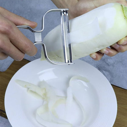 Eplucheur pomme acier inoxydable émincé précis
