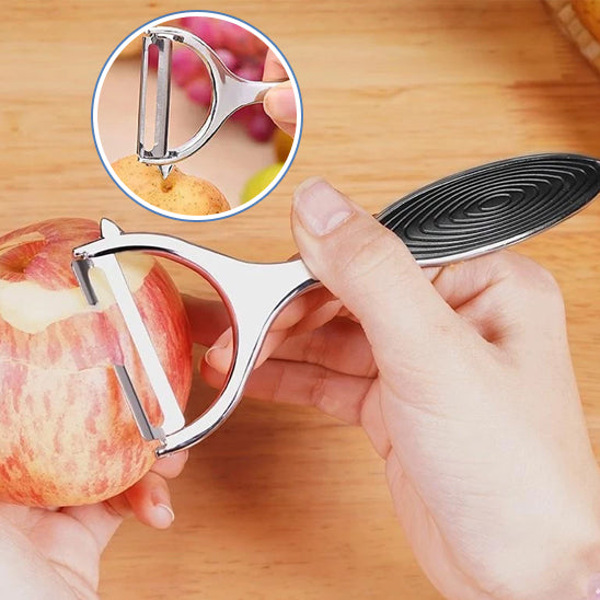 Eplucheur pomme légumes poignée ergonomique

