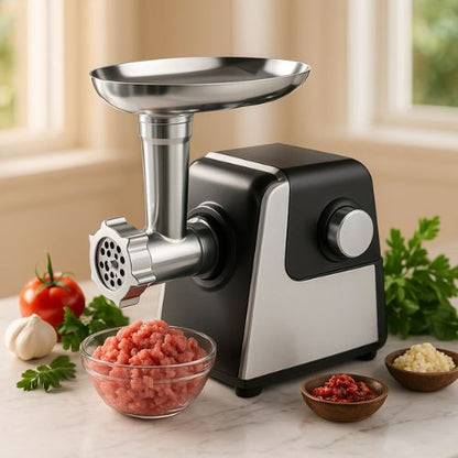 Hachoir a viande électrique pour préparations maison
