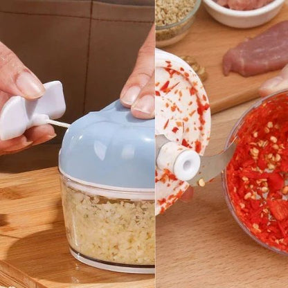 Hachoir manuel polyvalent - légumes, herbes, ail et oignons
