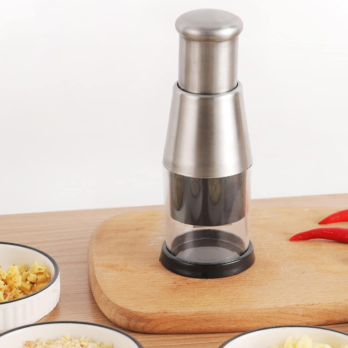 Hachoir Pressetout™ - résultats uniformes pour viande hachée et herbes
