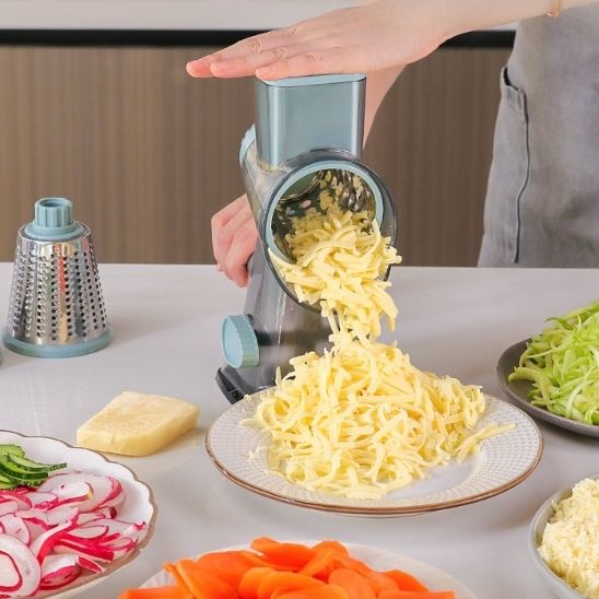 Hachoir multifonction 3-en-1 avec lames interchangeables