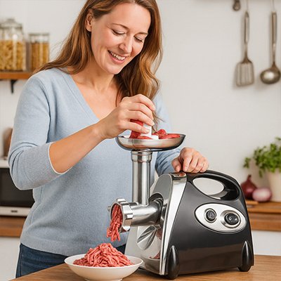 Hachoir a viande avec pressoir intégré
