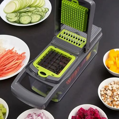 Mandoline cuisine 16 en 1 avec lames en acier inoxydable