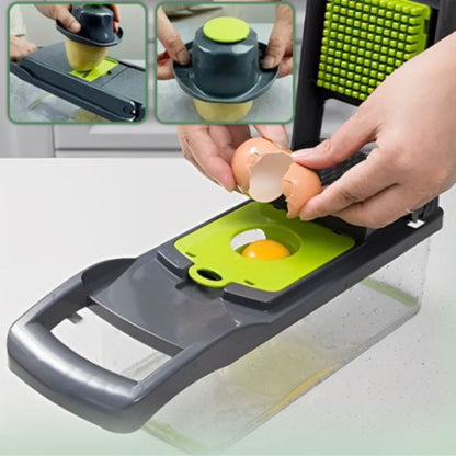 Coupe légumes multifonction avec protège-main de sécurité