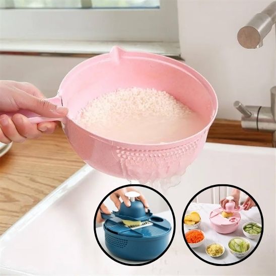 Râpeuse manuelle mandoline en action - râpage de légumes
