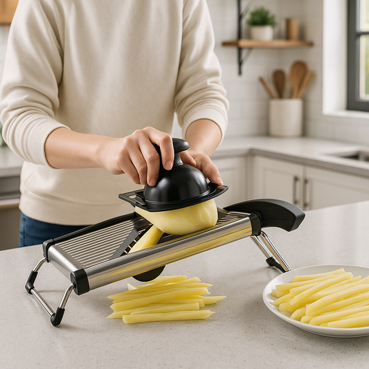 Mandoline cuisine professionnelle pour tranches fines et uniformes de légumes