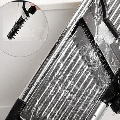 Mandoline cuisine professionnelle vue de face avec bouton de réglage