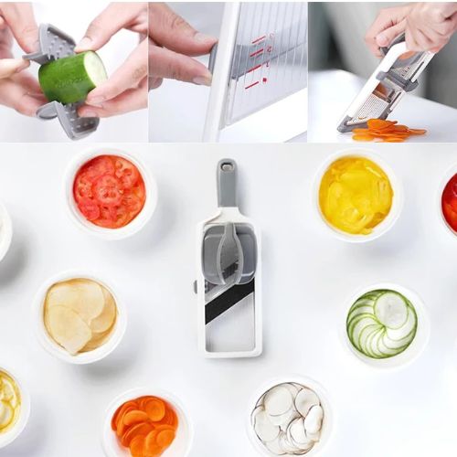 Mandoline cuisine avec protège-main de sécurité