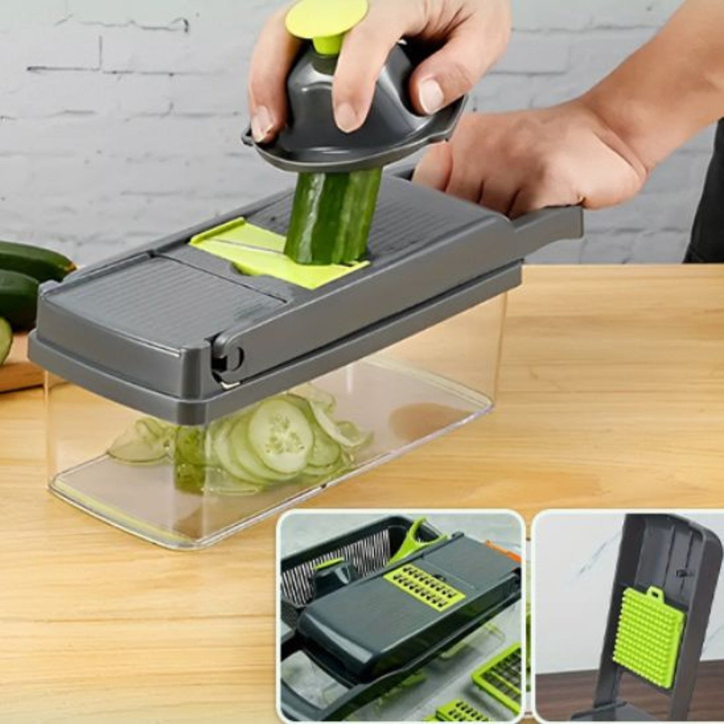 Mandoline cuisine compacte et facile à ranger