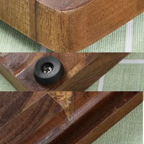 planche-a-decouper-en-bois-sous la planche, pied antidérapant