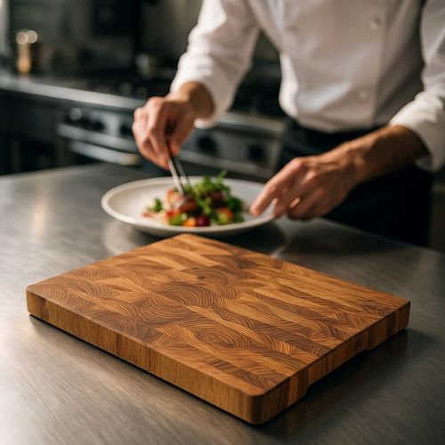 Planche bois a découper luxe design élégant