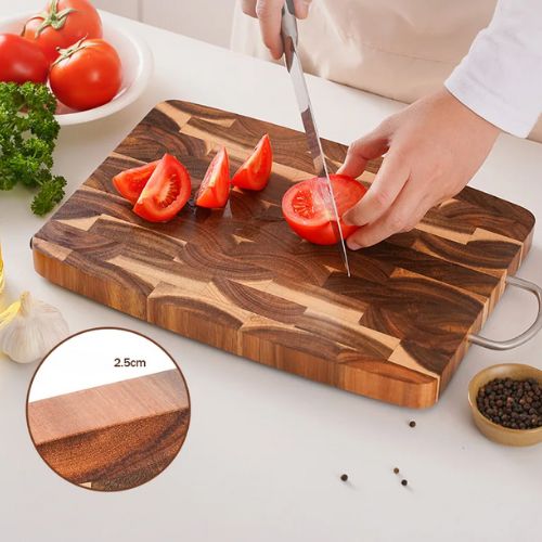 Planche bois a decouper acacia naturel premium