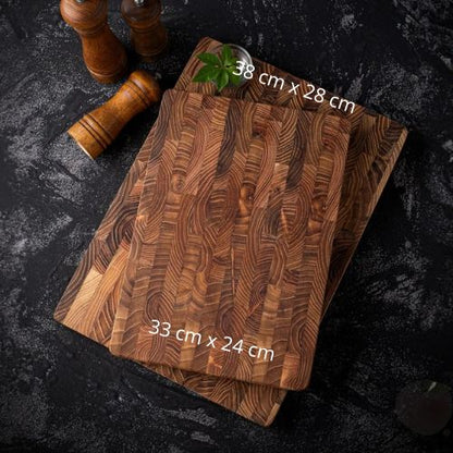  Planche bois a decouper de teck cadeau luxe