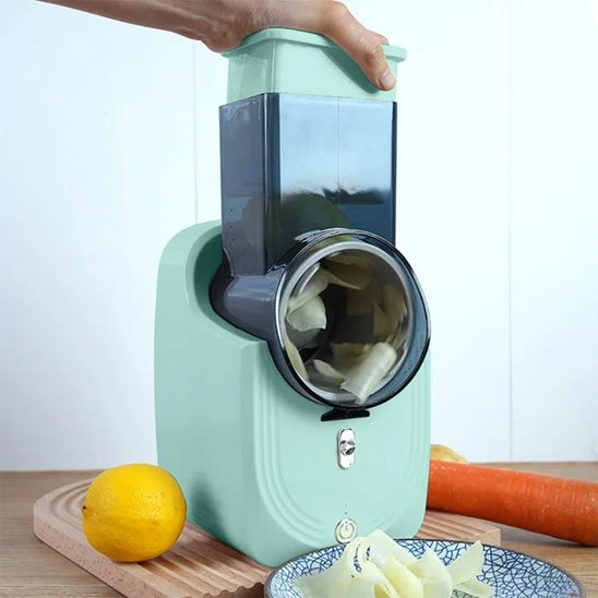 Râpe à légumes électrique ChefRapide design compact
