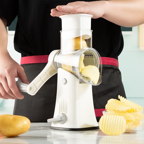 Tambours interchangeables râpe à légumes manuelle
