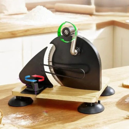 Trancheuse à pain compacte en bois avec base antidérapante