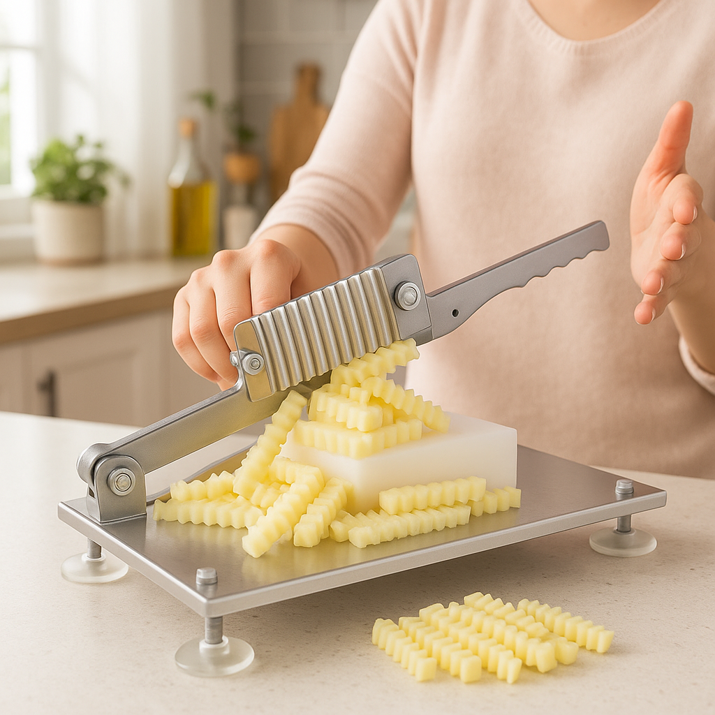 trancheuse ondulees pour frites parfaites
