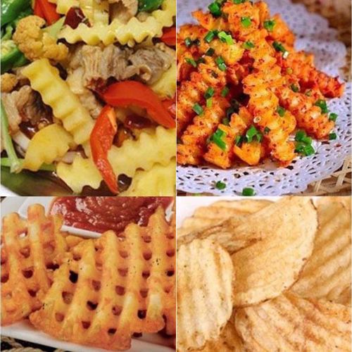 trancheuse ondulees pour plats varies
