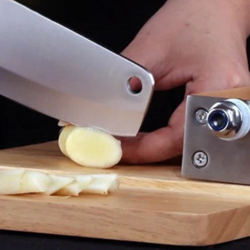 trancheuse saucisson precisionplus coupant ail
